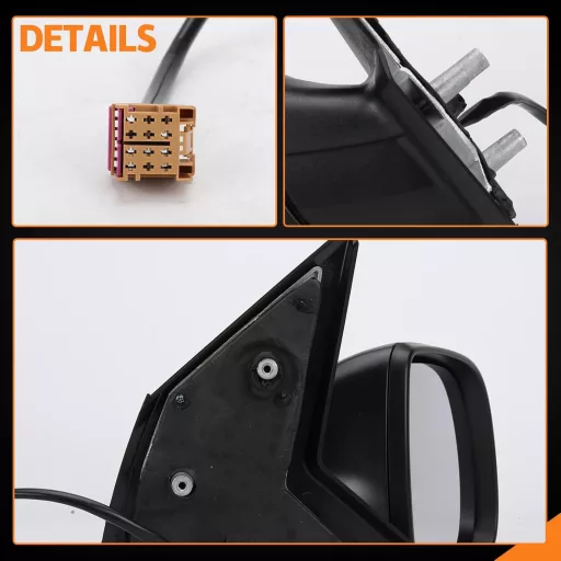 Oglindă retrovizoare dreapta Kistrba pentru VW T6 modele 2015-2019 - Electrică, încălzită, cu sticlă convexă, compatibilă OEM 7E1857408