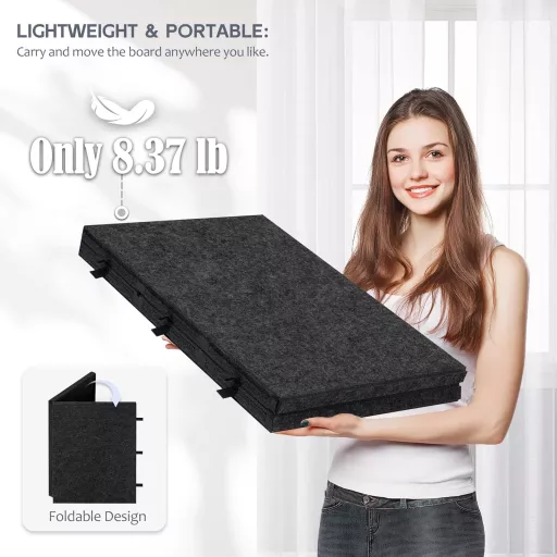 Lavievert Összecsukható Puzzle Tábla 2-in-1 Állvánnyal, Dönthető Kirakós Asztal 6 Fiókkal, Filc Felülettel, Hordozható Puzzle Tároló 2000 Da