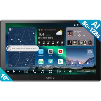   Autorádio ATOTOZONE 10,1" QLED DAB+ Android, 8+128 GB, 4G LTE, bezdrôtový CarPlay, GPS, duálna kamera