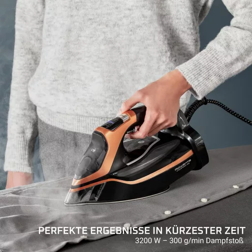 Fier de călcat cu abur Rowenta Steamforce Pro 3200W, debit de abur 75g/min, jet de abur puternic