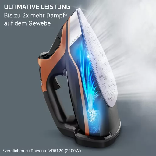 Fier de călcat cu abur Rowenta Steamforce Pro 3200W, debit de abur 75g/min, jet de abur puternic