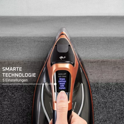 Fier de călcat cu abur Rowenta Steamforce Pro 3200W, debit de abur 75g/min, jet de abur puternic