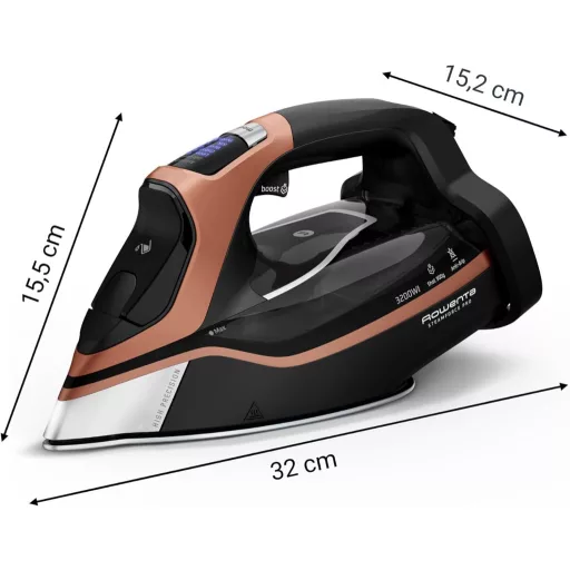 Fier de călcat cu abur Rowenta Steamforce Pro 3200W, debit de abur 75g/min, jet de abur puternic