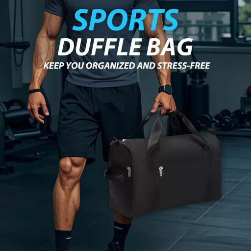 DAYGOS Vízálló Sporttáska Fekete Edzés Úszás Fitnesz Utazás