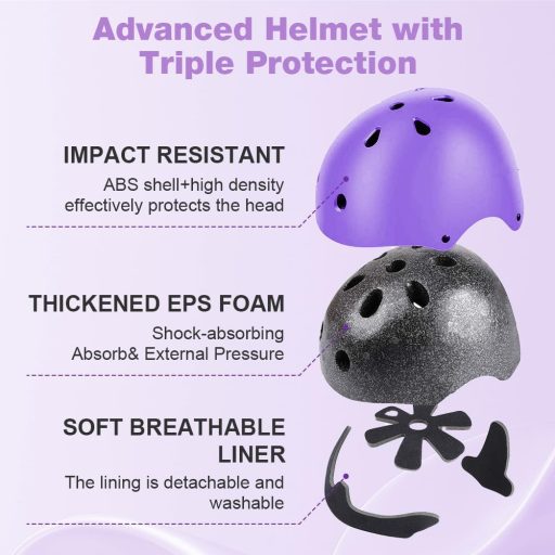 Flintronic Gyerek Kerékpár Sisak 2-13 Év Fiúk Lányok Állítható Skateboard Védelem