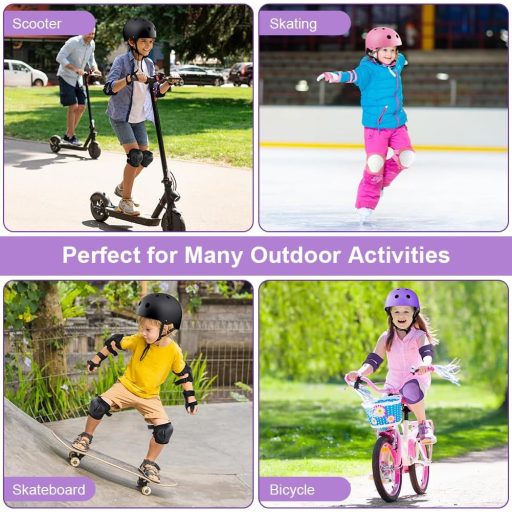 Cască de protecție pentru copii Flintronic, 2-13 ani, băieți și fete, reglabilă, pentru skateboard și ciclism