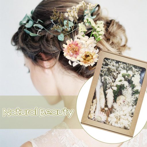 Dog's Booty Szárított Virágok Fehér DIY Dekorációhoz Gyertyához Scrapbooking