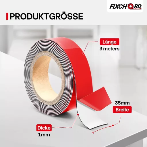 FIXCHORD Öntapadós Fémszalag 3m x 35mm Tonies és Mágneshez