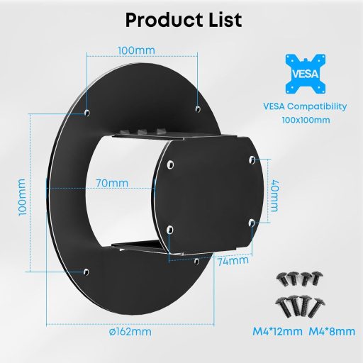 PUTORSEN VESA adapter Samsung Odyssey G9 Neo G9 CRG9 CHG9 monitorhoz 100x100