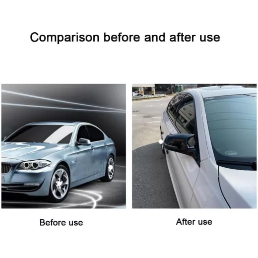 TOOSOAR Fényes Fekete Tükörház BMW 3-as E90/E91/E92/E93 2009-2012 Sporty Tuning