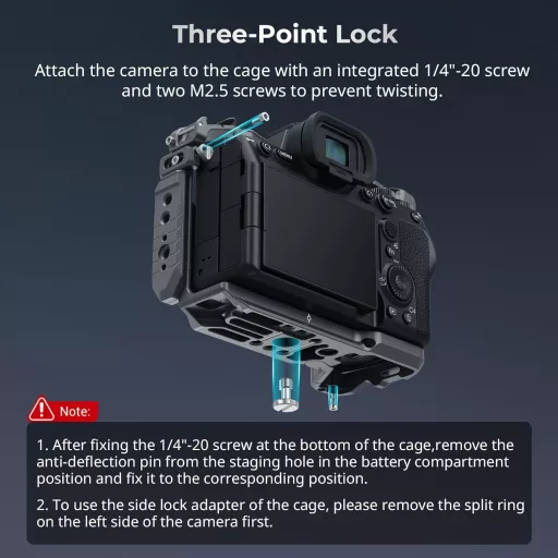 SMALLRIG kavez za kameru Sony A7R V/A7 IV/A7S III s brzim otpuštanjem i ručkama