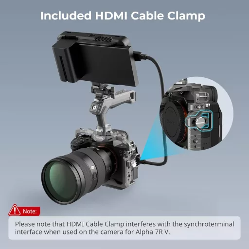 SMALLRIG Sony A7R V/A7 IV/A7S III kamera kalitka gyorscsatlakozóval és fogantyúkkal