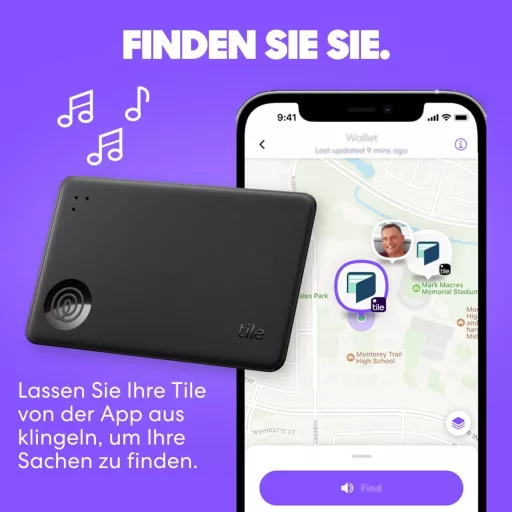 Bluetooth lokalizátor Life360 Tile Slim – vyhľadávač peňaženiek a kľúčov, kompatibilný s iOS a Android