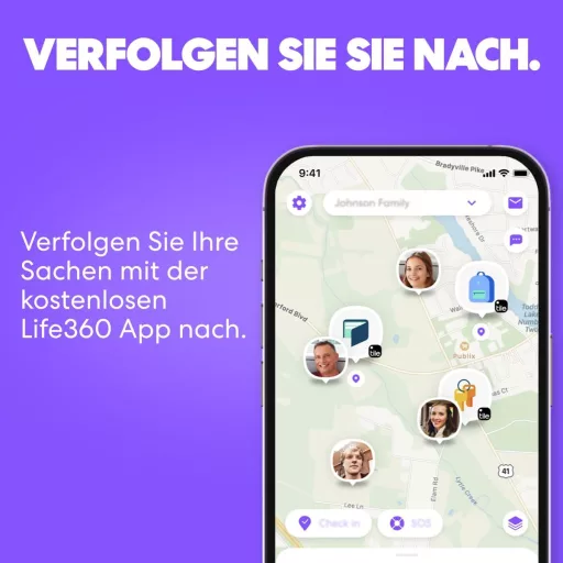 Bluetooth lokalizátor Life360 Tile Slim – vyhľadávač peňaženiek a kľúčov, kompatibilný s iOS a Android