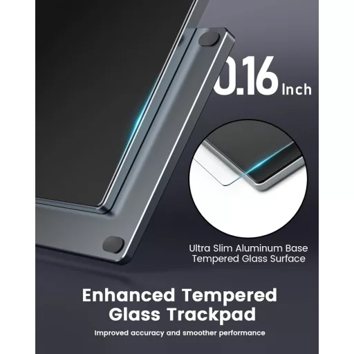 Seenda Touchpad pentru Mac și Windows - Trackpad metalic de precizie cu control Multi-Touch, Touchpad cu fir pentru MacBook/PC/Laptop.