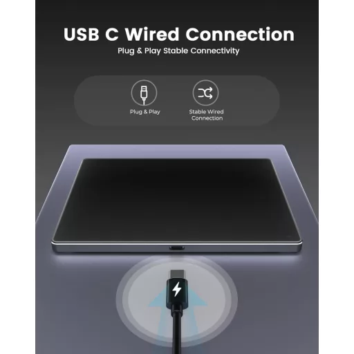 seenda Érintőpad Mac és Windows Rendszerekhez - Precíziós Fém Trackpad Multi-Touch Vezérléssel, Vezetékes Touchpad MacBook/PC/Laptop Eszközö