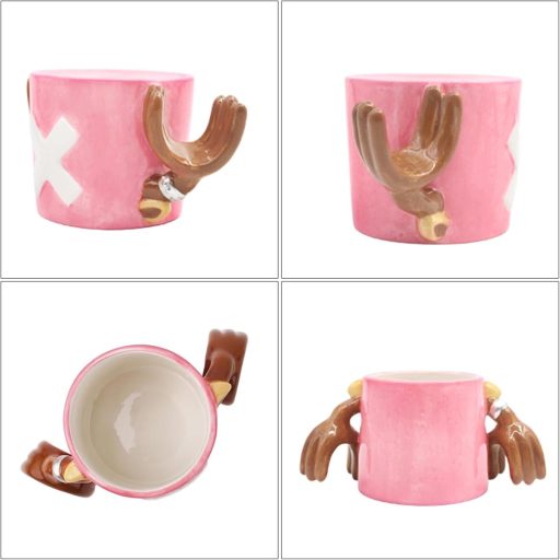 Keramický hrnček MeYuxg Chopper Anime s ružovým klobúkom ako darček