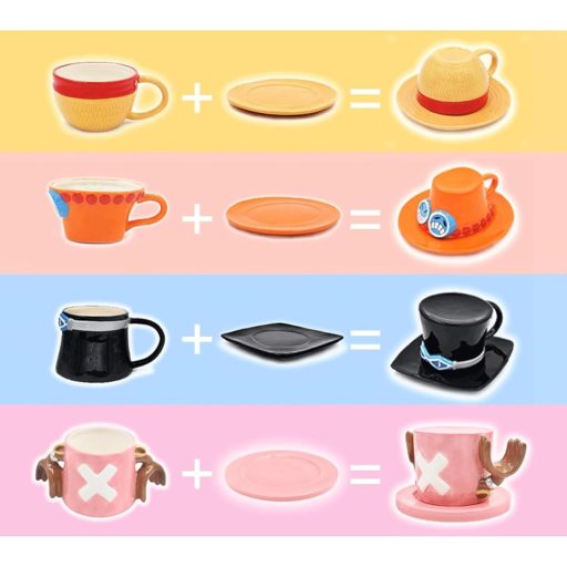 MeYuxg Chopper Kerámia Bögre Anime Rózsaszín Kalap Ajándék