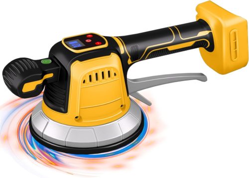 WingFly Elektromos Csempevibrátor Dewalt 18V/20V Akkumulátorhoz - 148mm Tapadókorong, 10 Fokozat, 160kg Teherbírás (Akkumulátor Nélkül)
