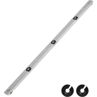   efuturetime Șină universală pentru tăieturi oblice 450mm Aluminiu pentru ferăstrău de masă, șină T, ferăstrău cu bandă, mașină de găurit, bricolaj