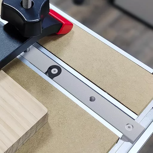 efuturetime Șină universală pentru tăieturi oblice 450mm Aluminiu pentru ferăstrău de masă, șină T, ferăstrău cu bandă, mașină de găurit, bricolaj