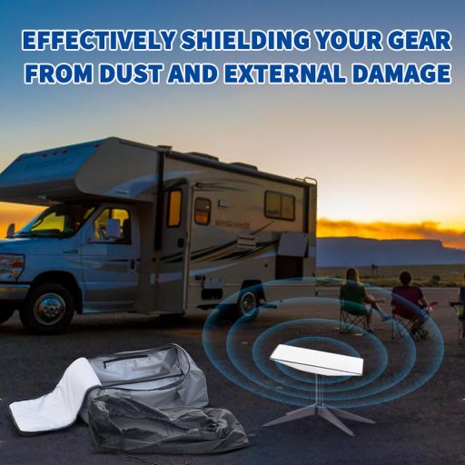 BINGFU Starlink Gen2 V2 tárolótáska - Antenna, router és kábel védőtok szett