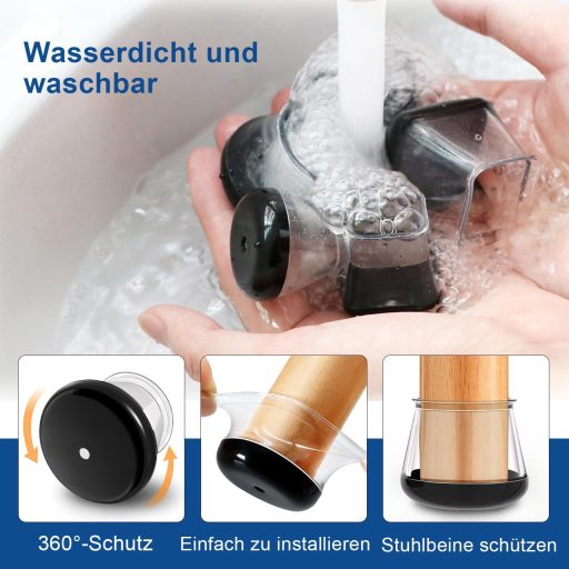 GICUNK 28 ks okrúhlych chráničov na nohy stoličky, 13-21 mm silikónové koncovky na nábytkové nohy, ochrana podlahy