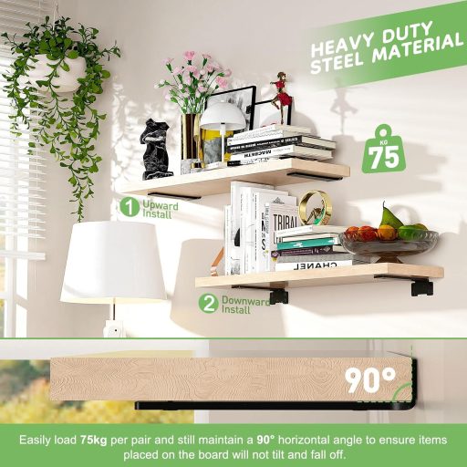 Yeabett Polckonzol 10 cm Fekete 75 kg Terhelhetőség 4 db