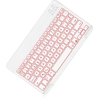   IVEOPPE iPad Pro 11 2024 Tok Világító AZERTY Billentyűzettel Sky Blue