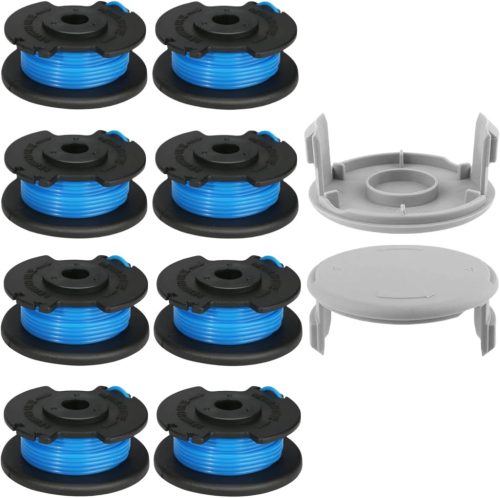 Yweller 10 db RAC124 pótdob szett Ryobi 18V ONE+ akkus és hibrid fűkaszákhoz, 1,65 mm átmérő, 3,3 m hossz, fedéllel - OLT1832, RLT1830Li kom