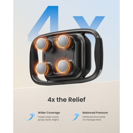 RENPHO Quad 4 fejű elektromos masszírozó 4 intenzitási szinttel