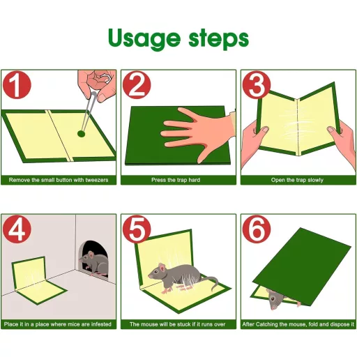 ALLBASA Egércsapda és Patkánycsapda Ragacsos Lap 10 db Készlet