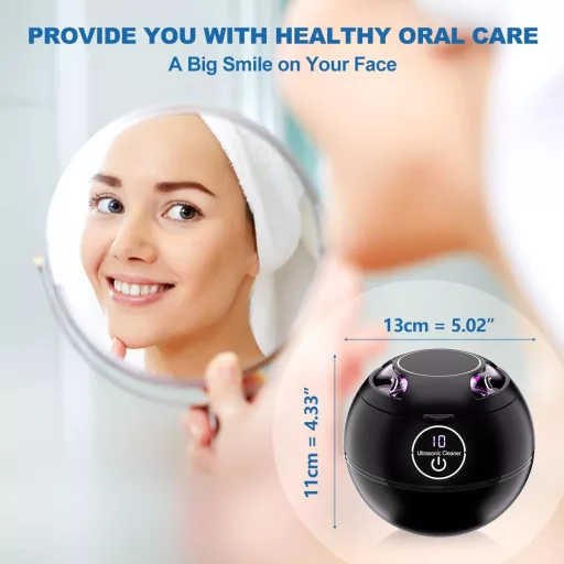 TMEOIIPY Ultrahangos Fogszabályozó Tisztító 45kHz UV Sterilizáló 190ml