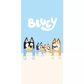   Jerry Fabrics Bluey Bingo strandtörülköző 70x140cm gyerek fürdőlepedő kék