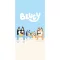 Jerry Fabrics Bluey Bingo strandtörülköző 70x140cm gyerek fürdőlepedő kék