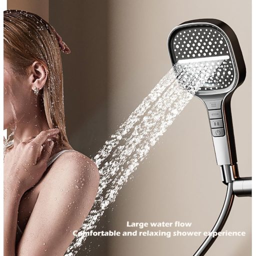 MILIWAN XXXL Esőzuhany 7 Funkciós Kézi Zuhanyfej Vízspórlóval és Nyomásfokozóval