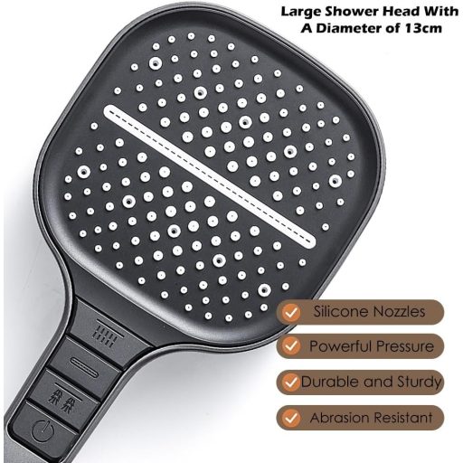 MILIWAN XXXL Esőzuhany 7 Funkciós Kézi Zuhanyfej Vízspórlóval és Nyomásfokozóval