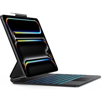   OMOTON iPad Pro 13 M4 Bluetooth tipkovnica s touchpadom, QWERTZ DE raspored, crna