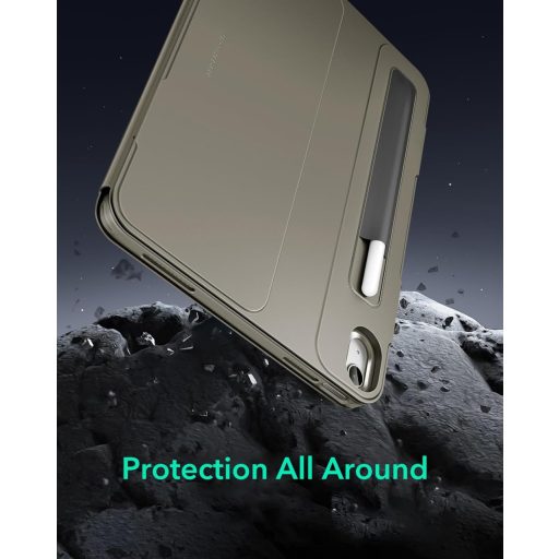 ESR iPad Air 13" M4/M3/M2 Forgó Tok Mágneses Borítóval, 9 Állási Szög, Titán
