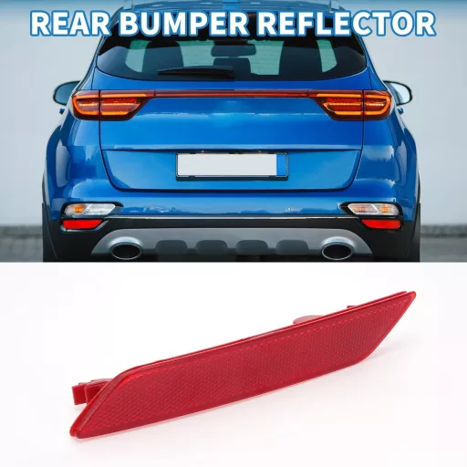 ABSOPRO Hátsó Bal Lökhárító Reflektor Honda Civic 2013-2015 Piros