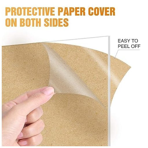 Langaelex Akril üveg lap 3mm A3 méret átlátszó lézervágáshoz és kézműves projektekhez