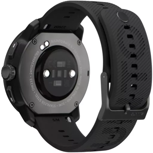 SUUNTO 22 mm szilikon óraszíj Race S, Race, Vertical, 9 Peak Pro, 5 Peak kompatibilis - all black
