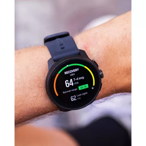 Curea de ceas Suunto 22 mm din silicon, compatibilă cu Race S, Race, Vertical, 9 Peak Pro, 5 Peak - all black