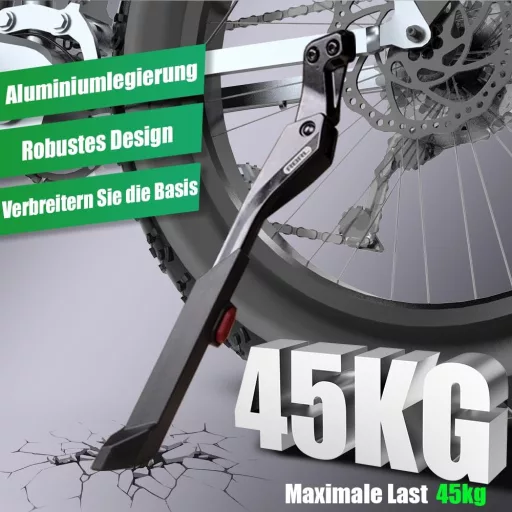 Cric reglabil pentru bicicletă RBRL din aluminiu, pentru biciclete de munte și electrice de 24-29 inchi