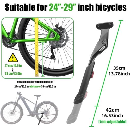 RBRL Állítható Kerékpár Kitámasz Alumínium 24-29 Colos Biciklihez