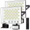 Viugreum 2 db 100W LED reflektor mozgásérzékelővel, 10000 lm, IP66 vízálló kültéri lámpa