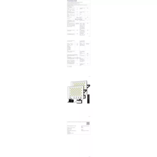 Viugreum 2 db 100W LED reflektor mozgásérzékelővel, 10000 lm, IP66 vízálló kültéri lámpa