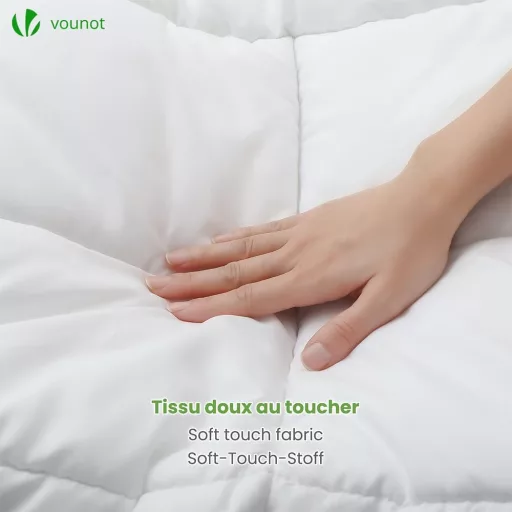 VOUNOT 3 az 1-ben 13.5 Tog Paplan 200x200 cm Fehér Téli Paplanhuzat Puha Mikroszál - 200x200 cm, 4 Seasons Duvet