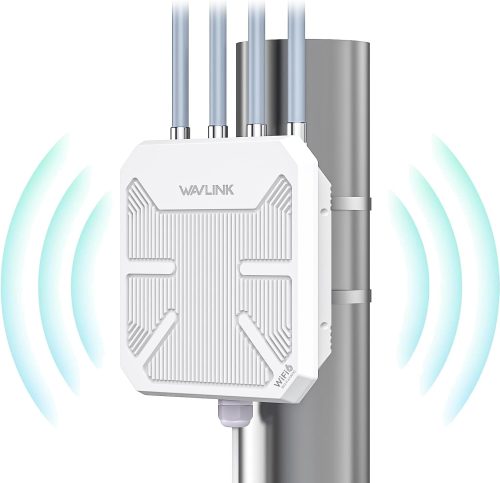 TamperSeals WN573HX3 AX3000 Kültéri WiFi 6 Mesh Repeater - Dual Band 3000Mbit/s PoE Access Point, IP67 Vízálló, 4×8dBi Antenna, 1km Hatótáv