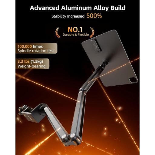 KU XIU X36 PRO MAX mágneses töltőállvány iPad Pro 11" M4 alumínium tartó 360° forgatható